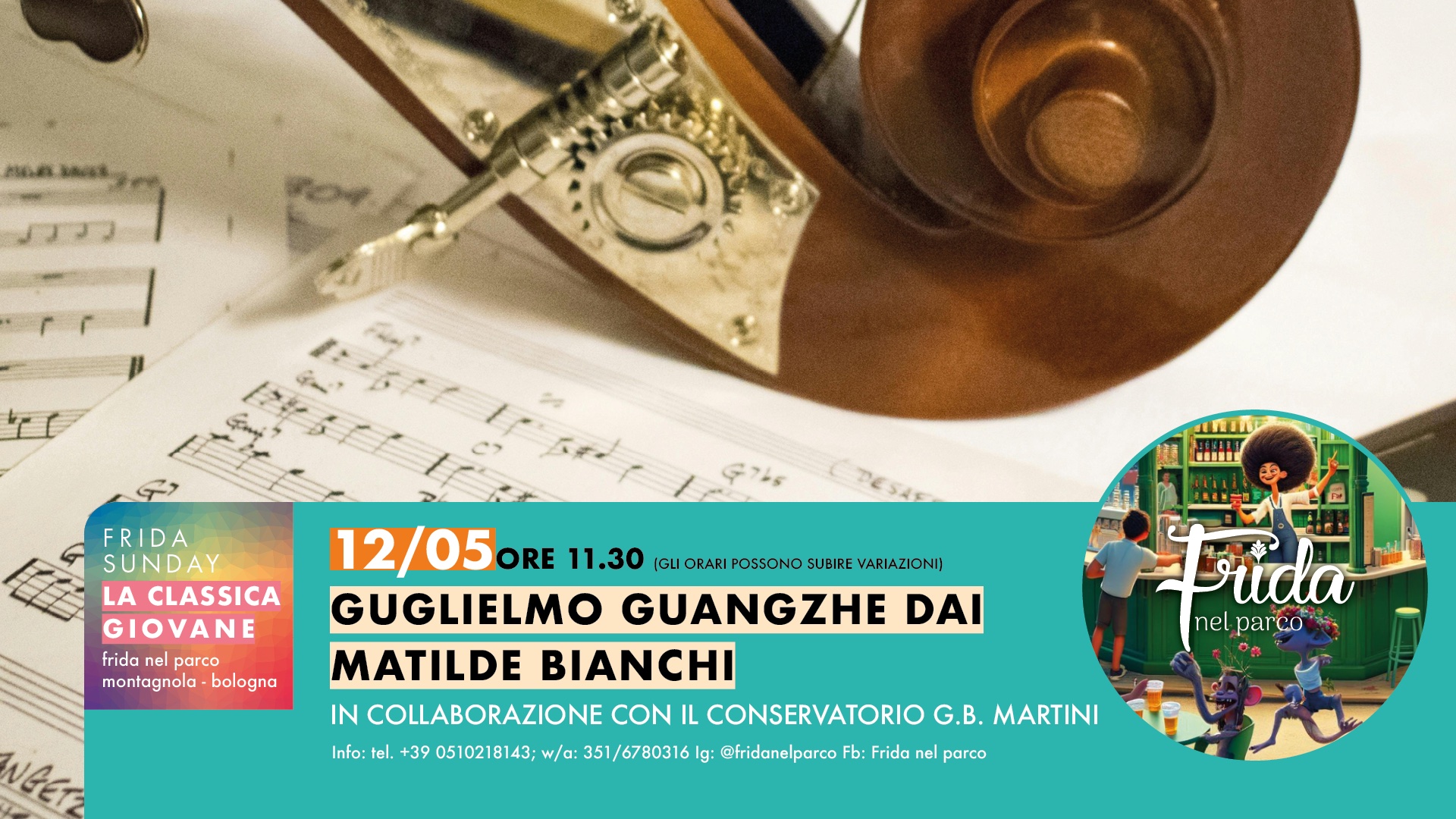 Classica matinee’, Giglielmo Guangzhe Dai e Matilde Bianchi in concerto